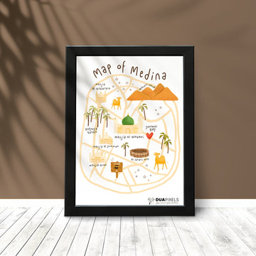 Map of Medina Photo Card - Dua Pixels