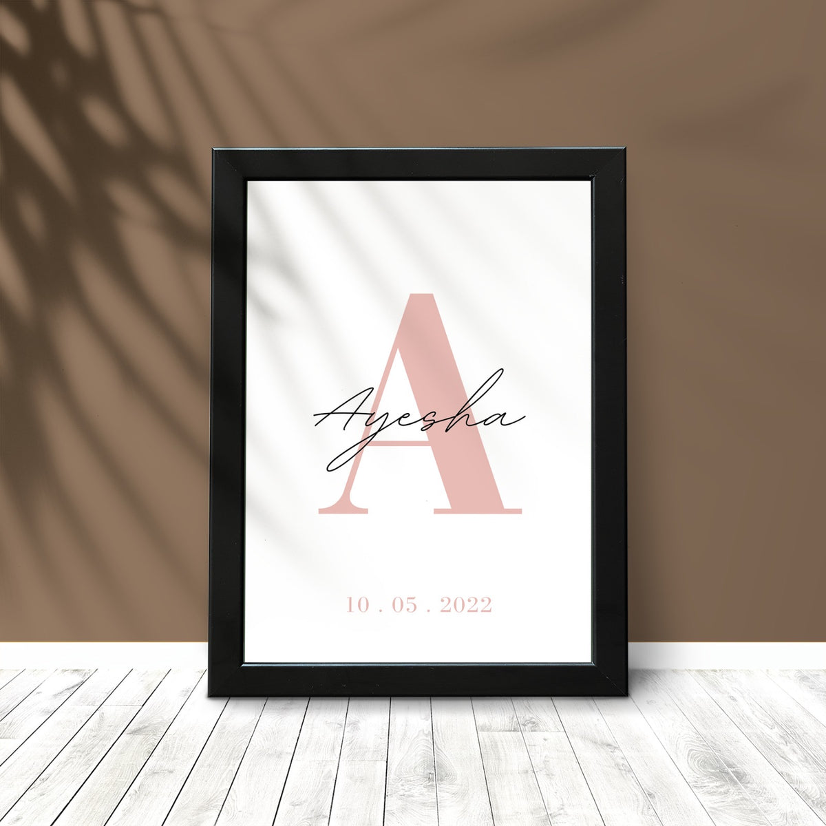 Customized Name with initial Photo Card - Dua Pixels