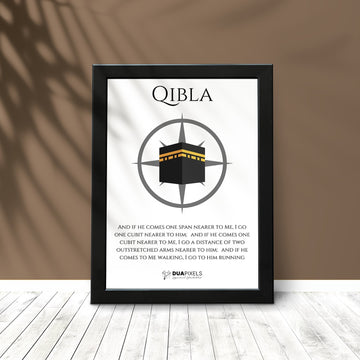 Qibla Direction Photo Card - Dua Pixels