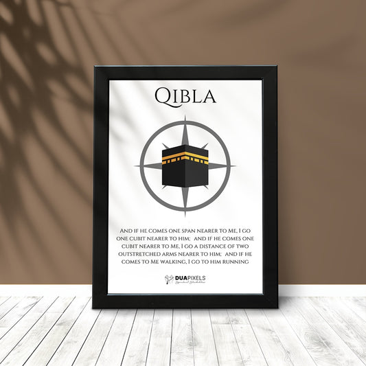 Qibla Direction Photo Card - Dua Pixels