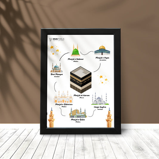 Mosques Names Photo Card - Dua Pixels