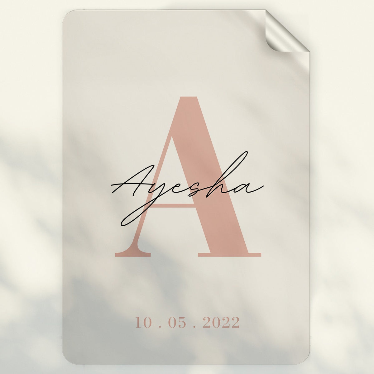 Custom Initial Name Sticker - Dua Pixels