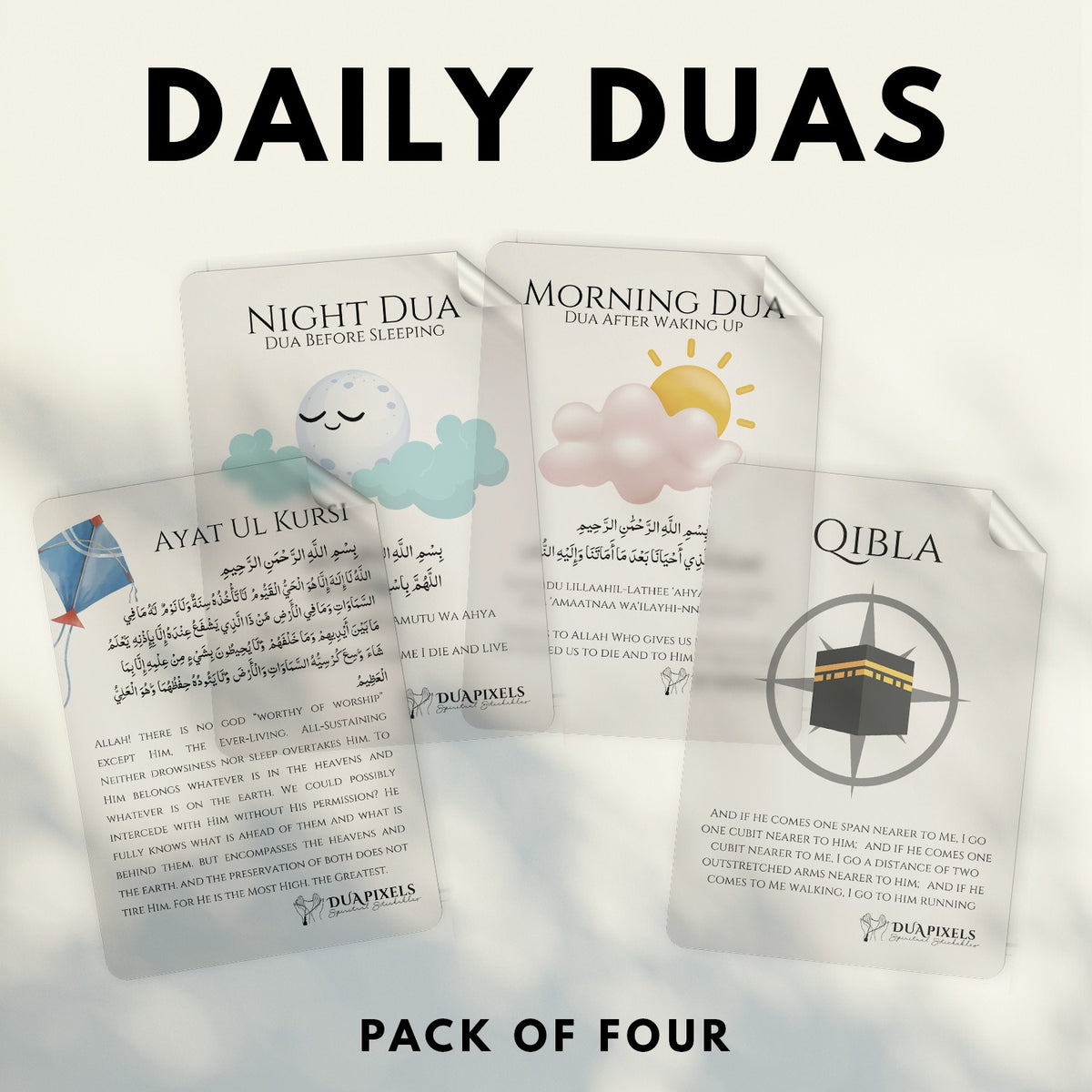 Pack Of 4 Stickers main design