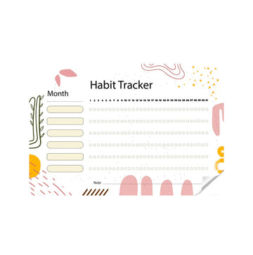 Habit Tracker Reusable Planner Sticker - Dua Pixels