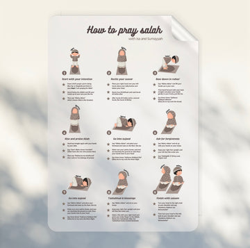 Buy 9 Prophet Stories Book - Get Salah Guide Sticker Free close-up view