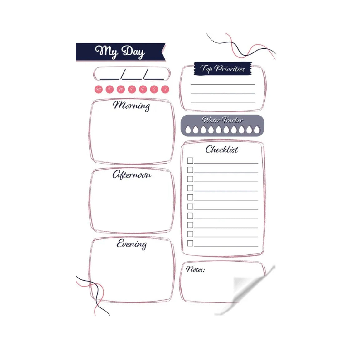 My Day Reusable Planner Sticker - Dua Pixels