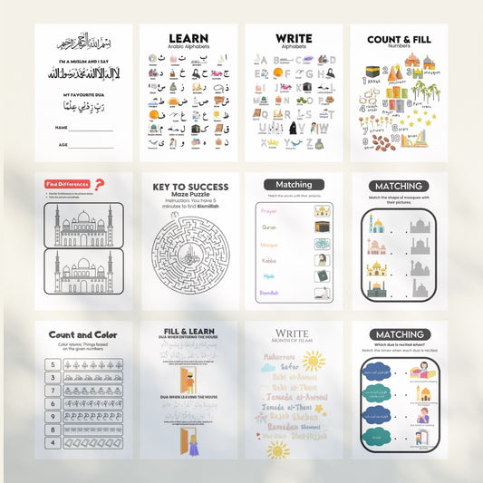 Daily Islamic Activities Book main design
