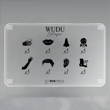 Wudu Steps Acrylic Frame - Dua Pixels