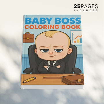 Baby Boss Coloring Book for Kids - Dua Pixels