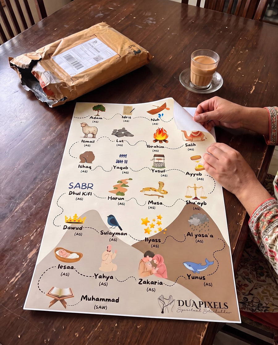 Peeling the backing paper